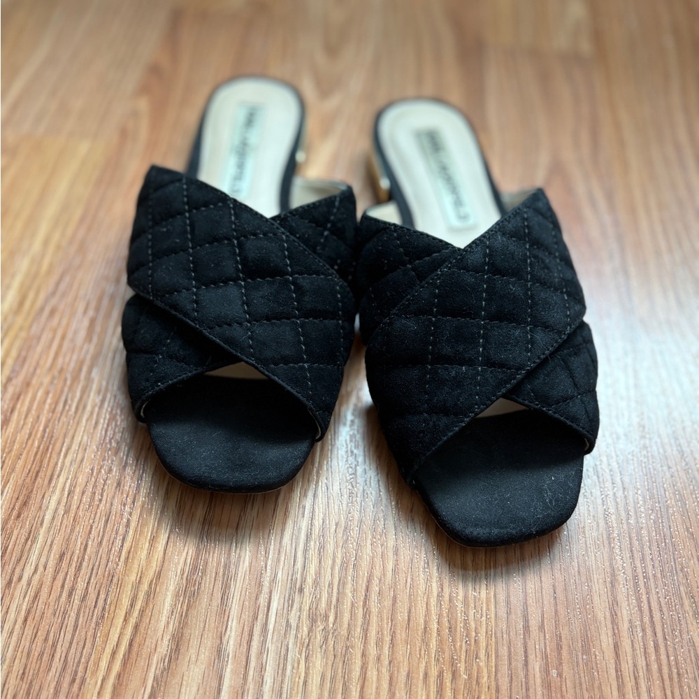 Karl Lagerfeld Black Slide Sandals